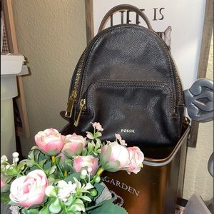 🌷Beautiful Fossil Leather Mini Backpack🌷